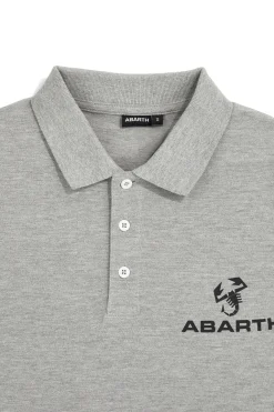 Polo grigio melange in cotone Abarth AH24SS152