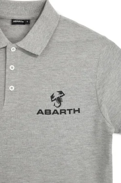 Polo grigio melange in cotone Abarth AH24SS152