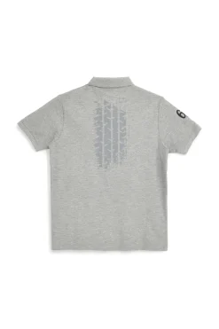Polo grigio melange in cotone Abarth AH24SS152