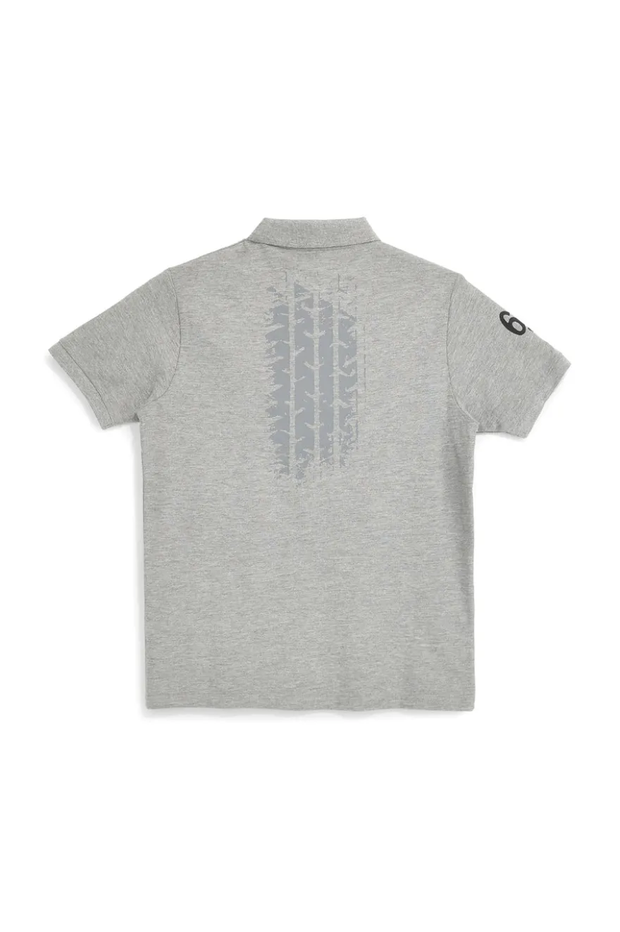 Polo grigio melange in cotone Abarth AH24SS152