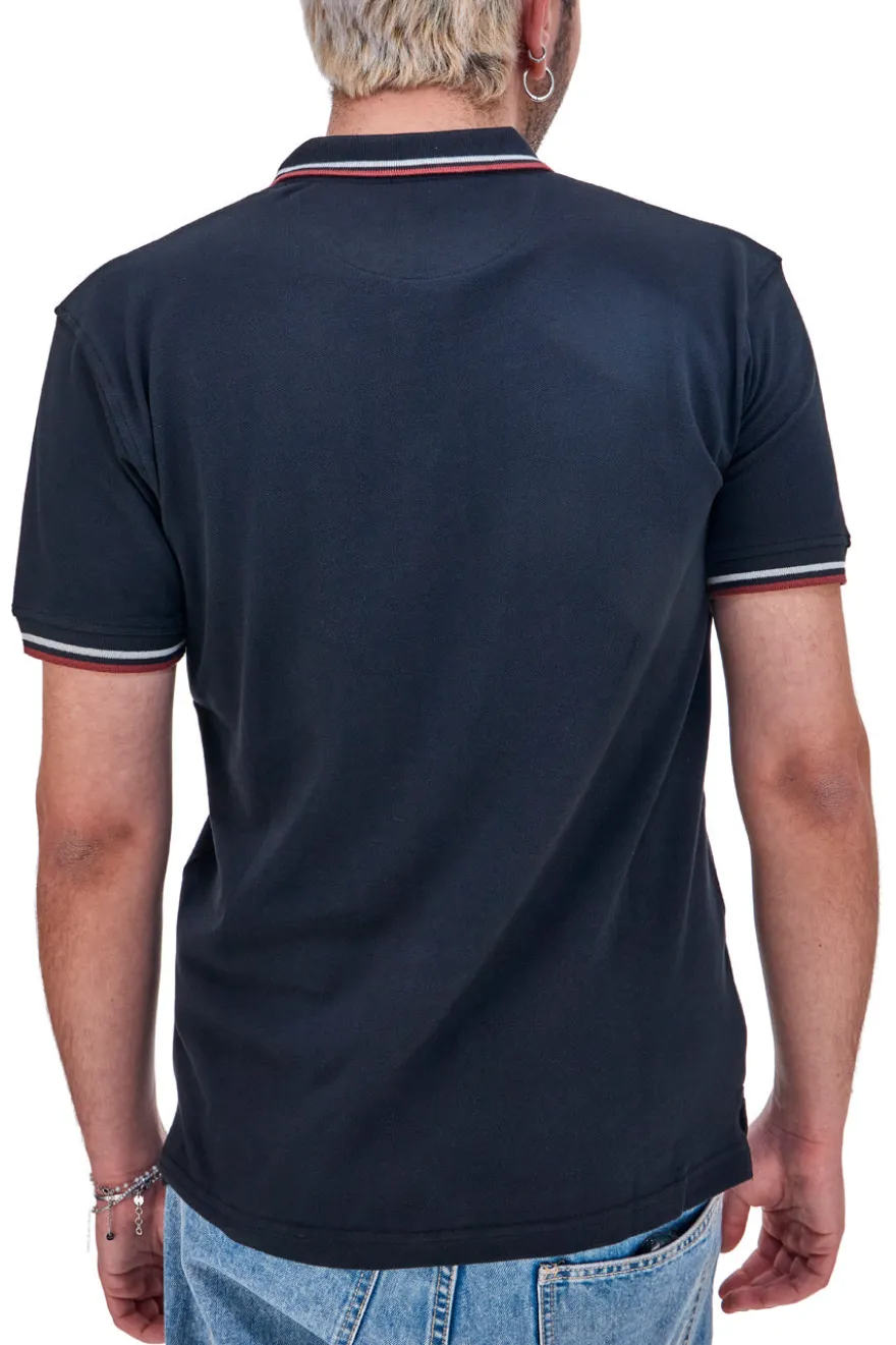 Polo Mezza Manica Nera US Golf Club 1350