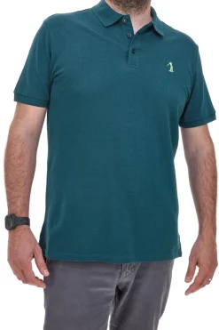 Polo Mezza Manica Verde Petrolio 100% Cotone U.S. GOLF CLUB PO2000