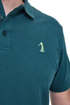 Polo Mezza Manica Verde Petrolio 100% Cotone U.S. GOLF CLUB PO2000
