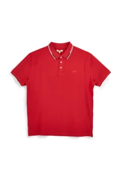 Polo rosso collo con bottoni Sevenoaks NBY6116