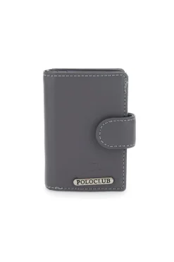 Porta Carte Grigio Con Schermatura Anti-Smagnetizzazione Card 20 Polo Club