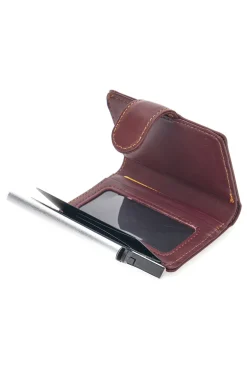 Porta Carte Marrone Con Schermatura Anti-Smagnetizzazione Card 20 Polo Club