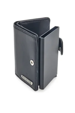 Porta Carte Nero Con Schermatura Anti-Smagnetizzazione Card 20 Polo Club