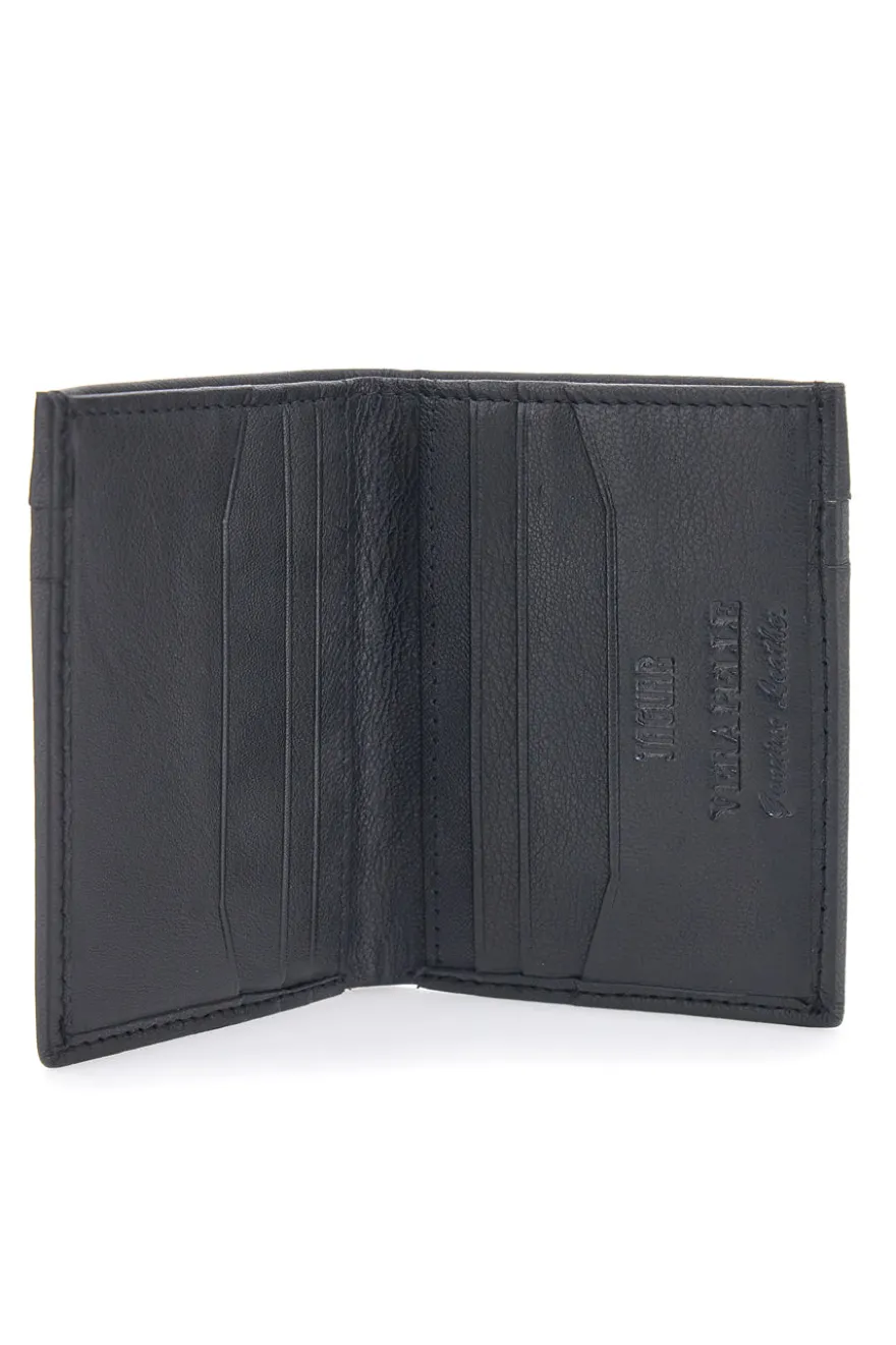 Portacarte Nero Compatto con Tasca per Contanti JAGUAR PF869-94