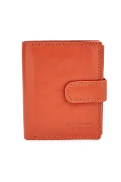 Portafoglio Arancione In Pelle GianMarco Venturi 80-U108