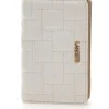 Portafoglio bianco con bottone LANCETTI QUICEY