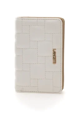 Portafoglio bianco con bottone LANCETTI QUICEY