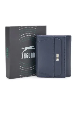 Portafoglio Blu a Tre Lati con Porta Monete sul Retro JAGUAR TPF882-81