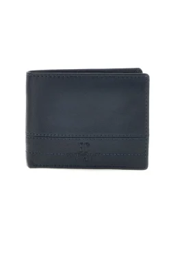 Portafoglio Blu Navy in Pelle con Logo Enrico coveri EC26S-762-44