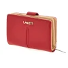 Portafoglio Compatto Rosso con Logo Dorato Lancetti LL26S-509-8