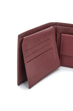 Portafoglio da Uomo Vino In vera pelle Jaguar PF827-1
