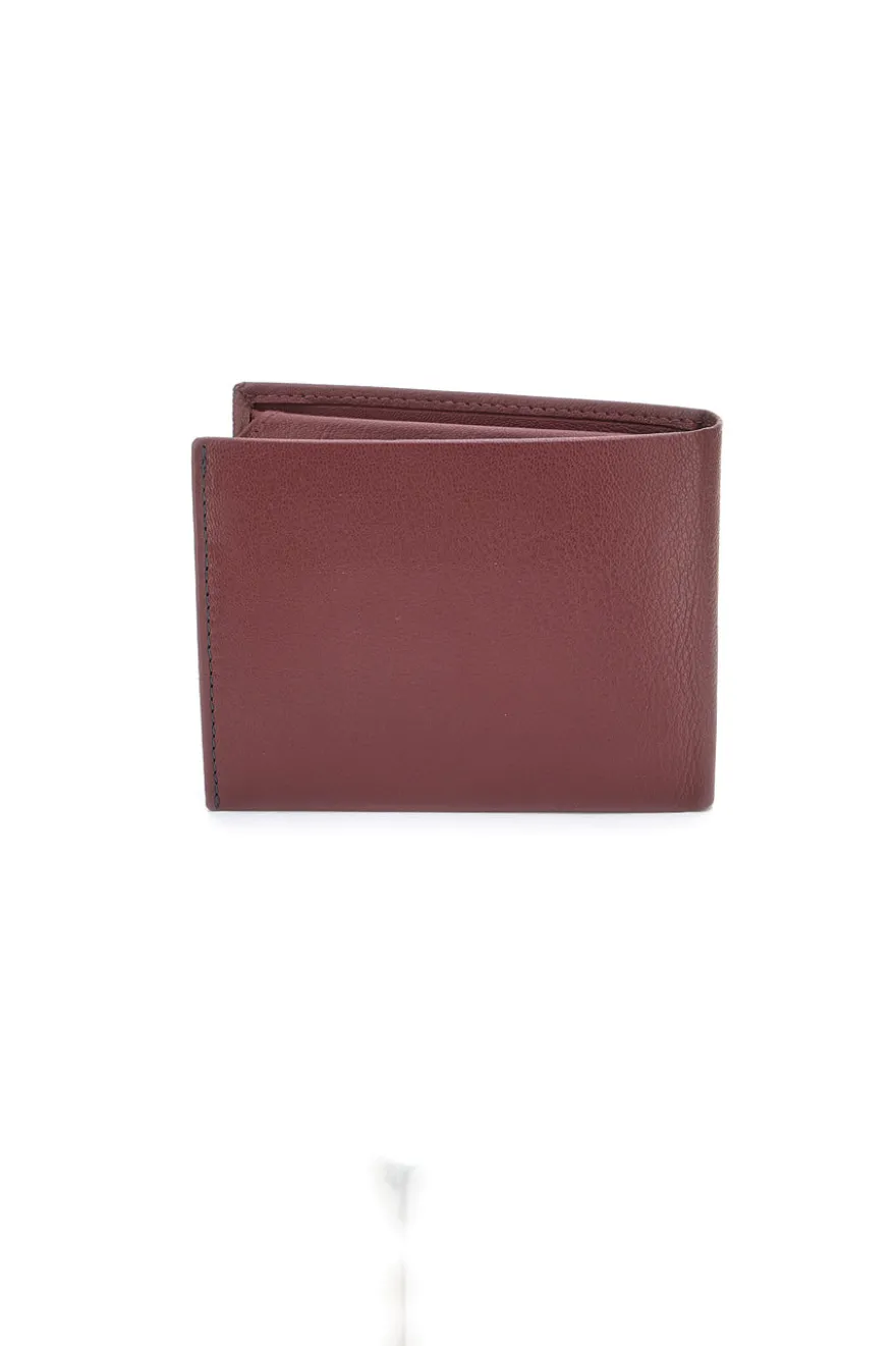 Portafoglio da Uomo Vino In vera pelle Jaguar PF827-1