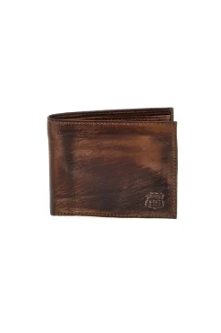 Portafoglio marrone effetto vintage Route 66 1914/KANS