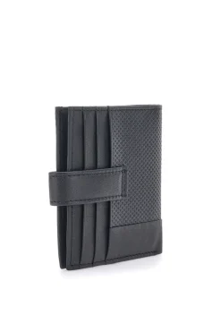 Portafoglio Nero con Clip in Vera Pelle JAGUAR PF873-98