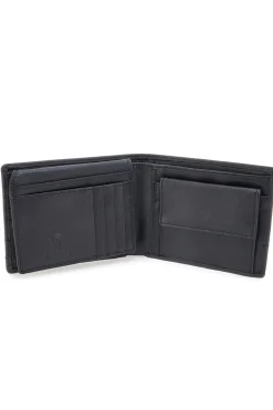 Portafoglio nero in vera pelle con protezione RFID Lancetti LL25W-768-04
