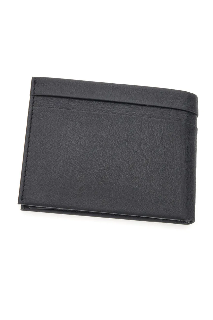 Portafoglio Nero in Vera Pelle con Portamonete JAGUAR PF869-1