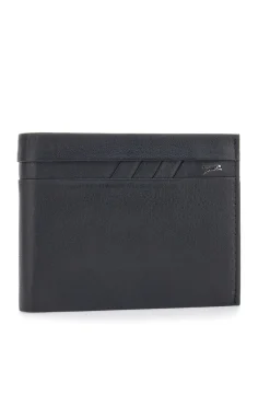 Portafoglio Nero in Vera Pelle con Portamonete JAGUAR PF869-1