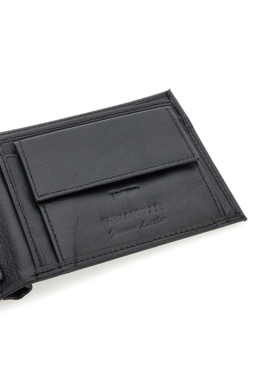 Portafoglio Nero In vera pelle Jaguar PF827-1