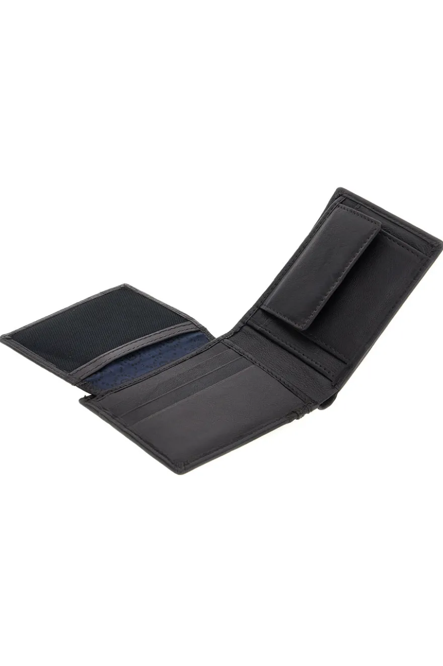 Portafoglio Nero in Vera Pelle con Protezione RFID Biagiotti uomo LB26S-772-44