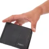 Portafoglio nero Lancetti DEVON con porta documenti