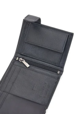 Portafoglio Rettangolare Nero Compatto con Multiscomparto JAGUAR PF873-86