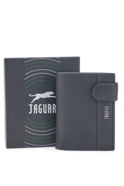 Portafoglio Rettangolare Nero Compatto con Multiscomparto JAGUAR PF873-86