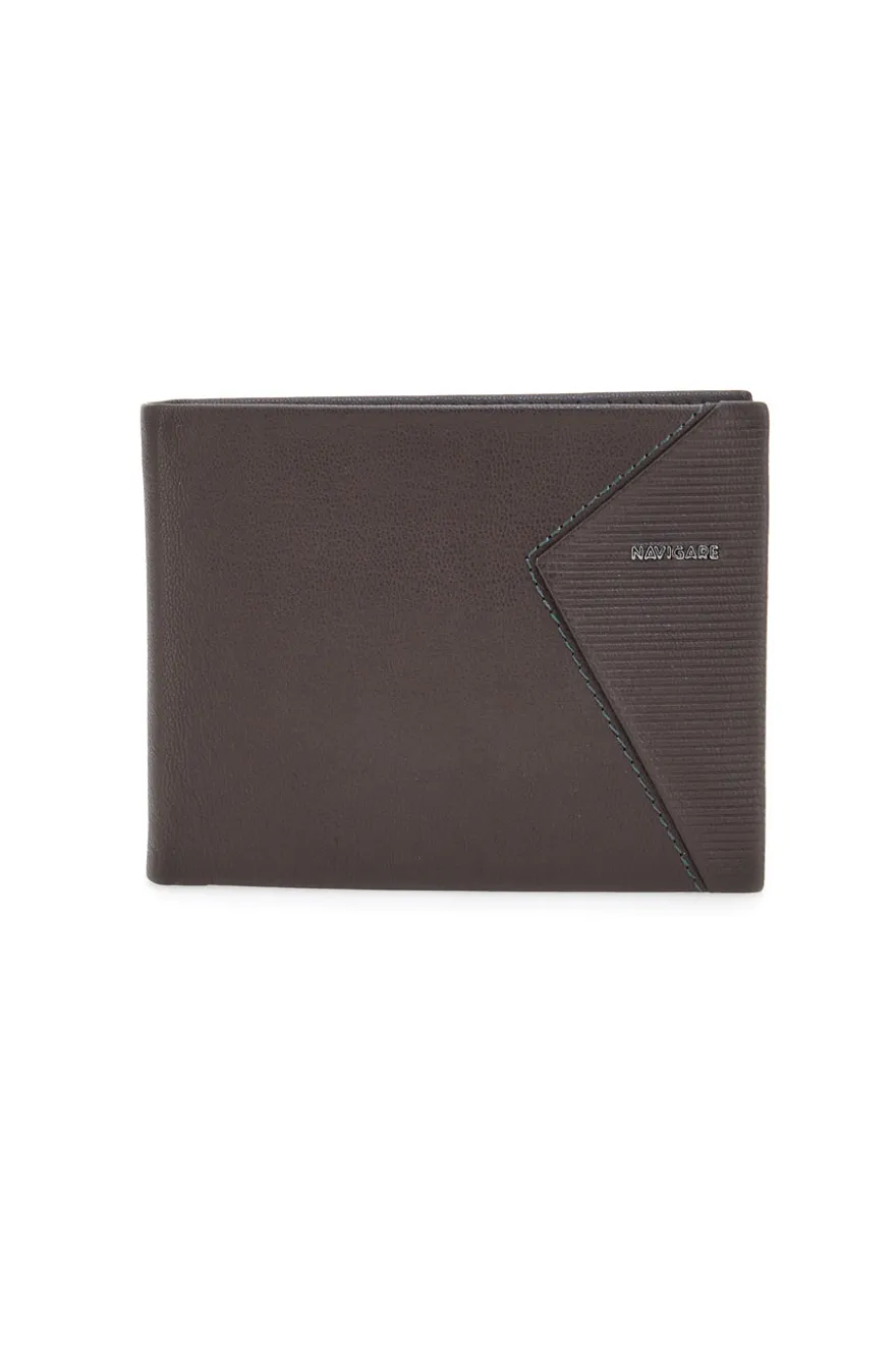 Portafoglio Slim Marrone In vera pelle Navigare PF828