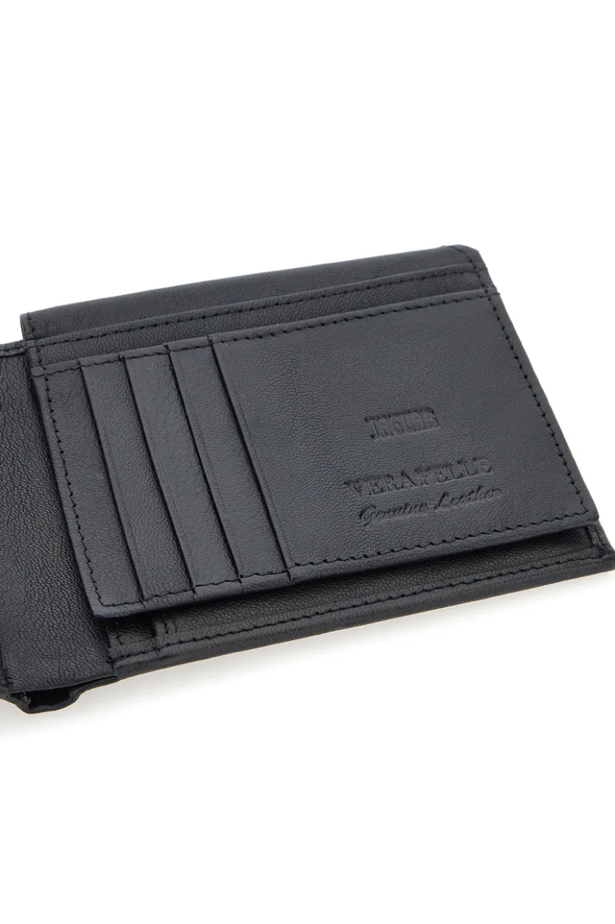 Portafoglio Slim Nero In vera pelle Jaguar PF825-4