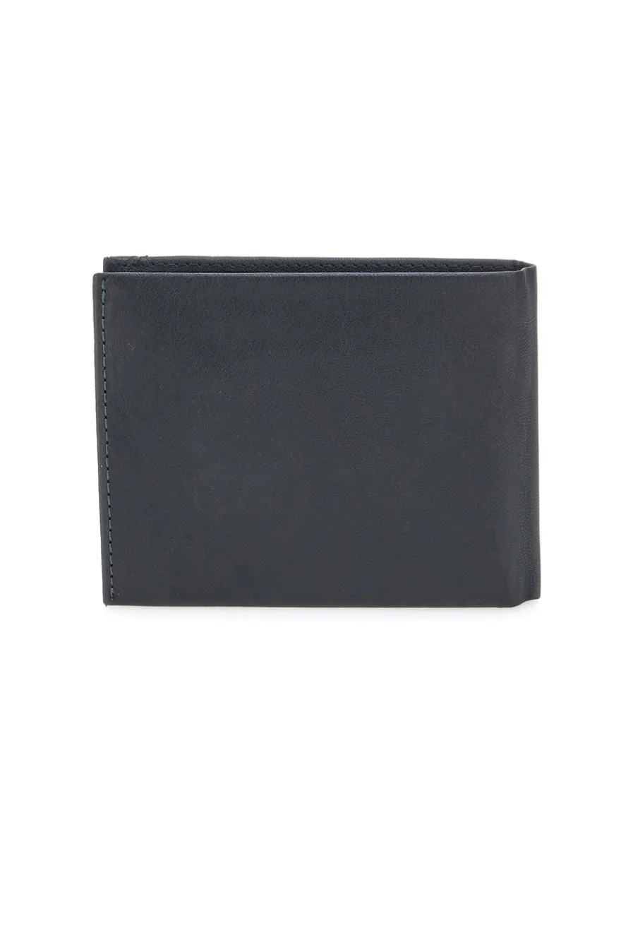 Portafoglio Slim Nero In vera pelle Navigare PF828
