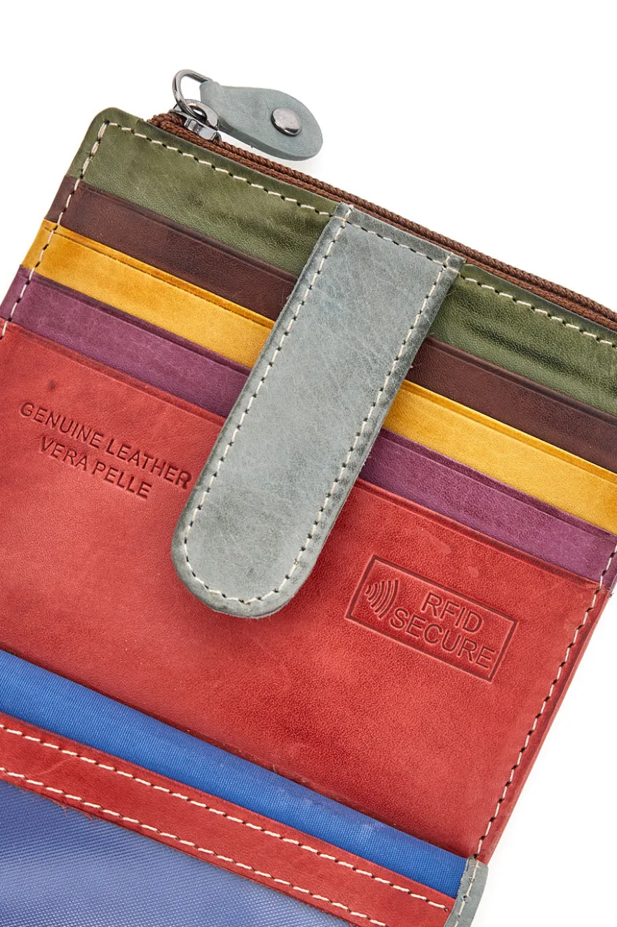 Portatessere multicolore con zip Naj-oleari 1935