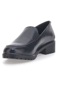 Prima Riga 701 Mokassins aus schwarzem Leder