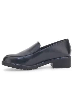 Prima Riga 701 Mokassins aus schwarzem Leder