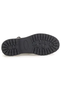 Prima Riga A04GAUDI Schwarze Stiefeletten mit seitlicher Schnalle
