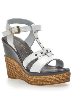 Prima Riga Keilsandalen 9269 Weiß