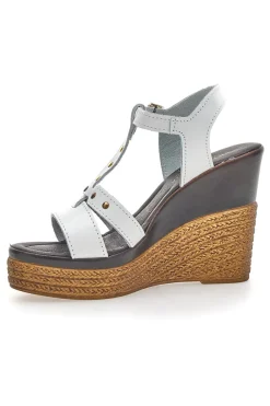 Prima Riga Keilsandalen 9269 Weiß
