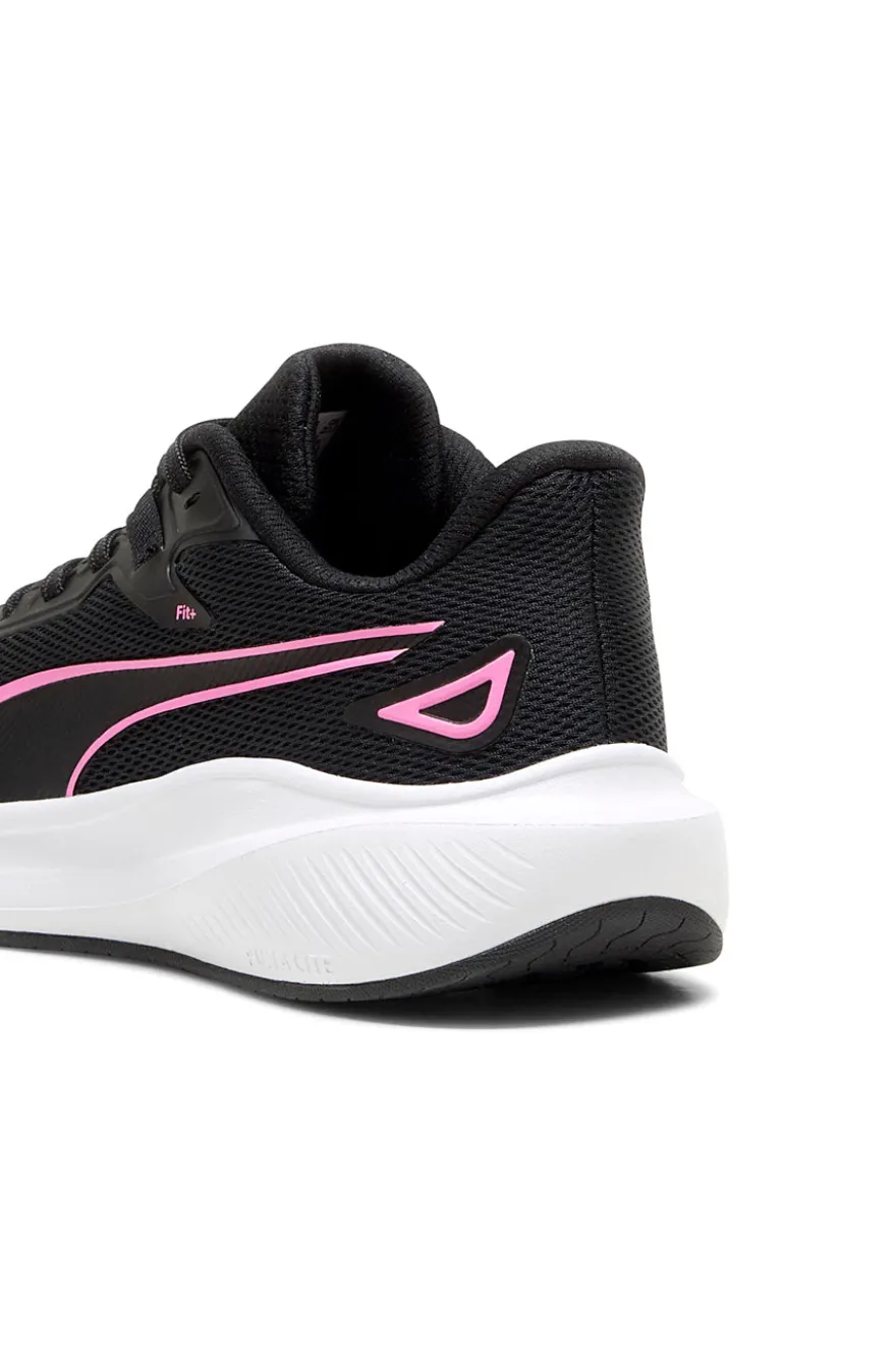 Puma – Skyrocket Lite – Schwarze Laufschuhe mit rosa Details