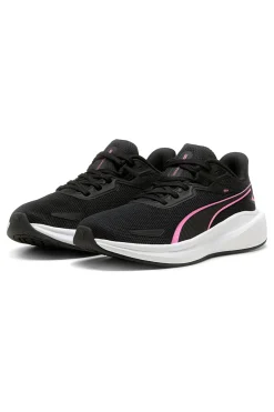 Puma – Skyrocket Lite – Schwarze Laufschuhe mit rosa Details