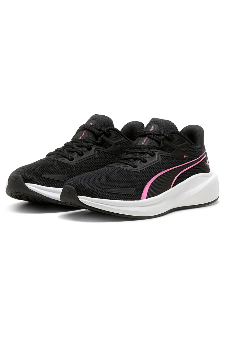 Puma – Skyrocket Lite – Schwarze Laufschuhe mit rosa Details