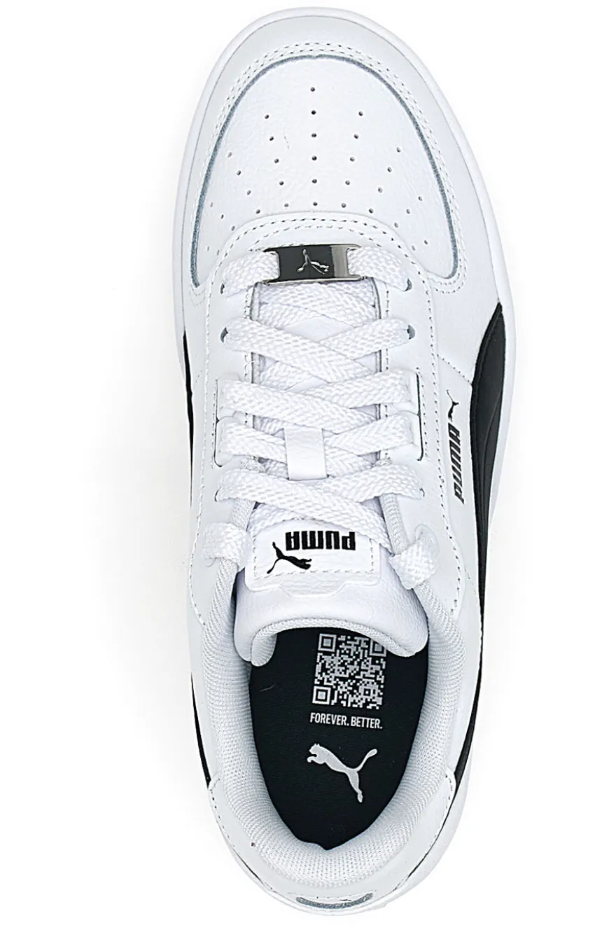 Puma Caven 2 weiße Sneaker mit schwarzem Seitenstreifen