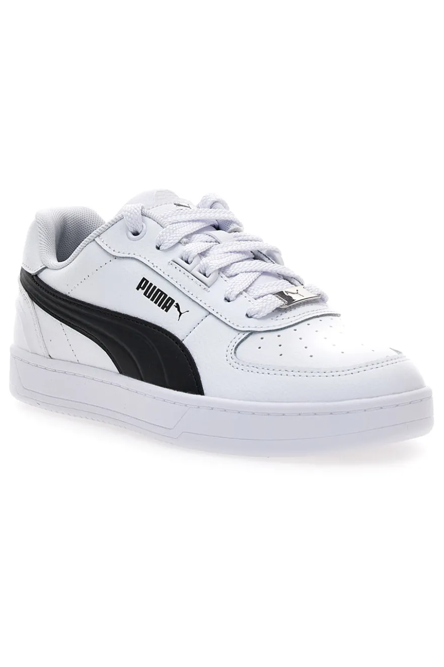 Puma Caven 2 weiße Sneaker mit schwarzem Seitenstreifen
