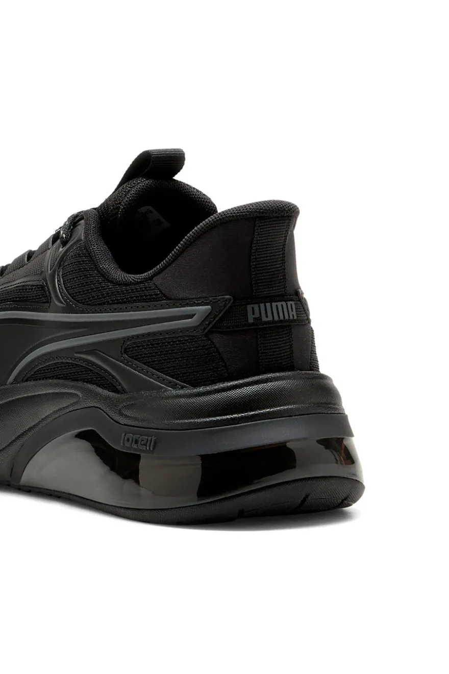 Puma Cell Thrill Dash – schwarze Stoff-Sneaker mit Dämpfung