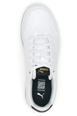 Puma Court klassische weiße Turnschuhe mit Schnürsenkeln