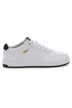 Puma Court klassische weiße Turnschuhe mit Schnürsenkeln