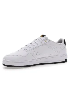 Puma Court klassische weiße Turnschuhe mit Schnürsenkeln