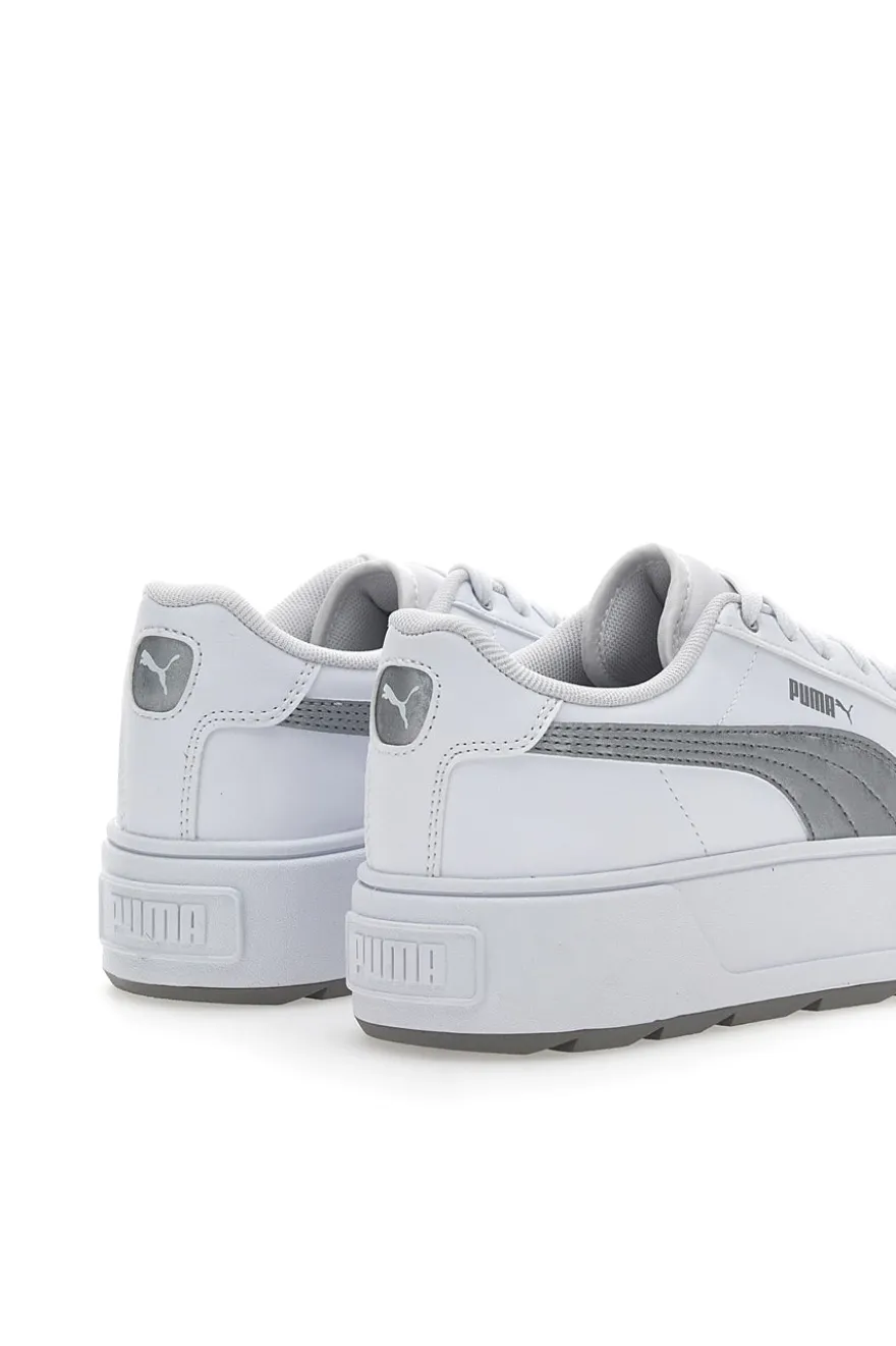 Puma Karmen Space Metallics Weiße Flatform-Sneaker