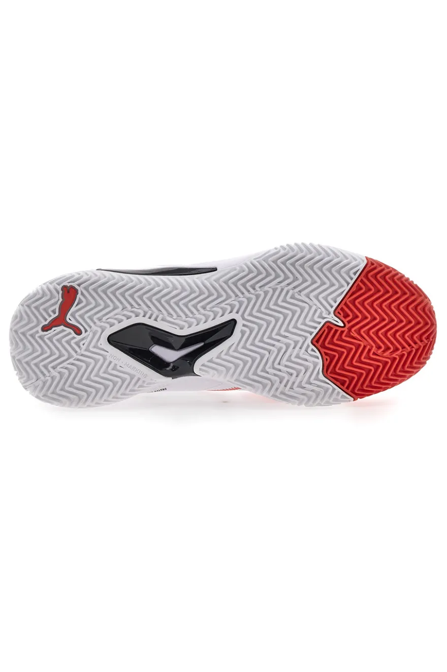 Puma Nova Smash Herren-Padelschuhe in Weiß und Rot